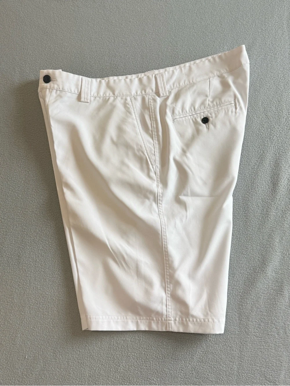 adidas Men’s White Flat Front Golf Shorts